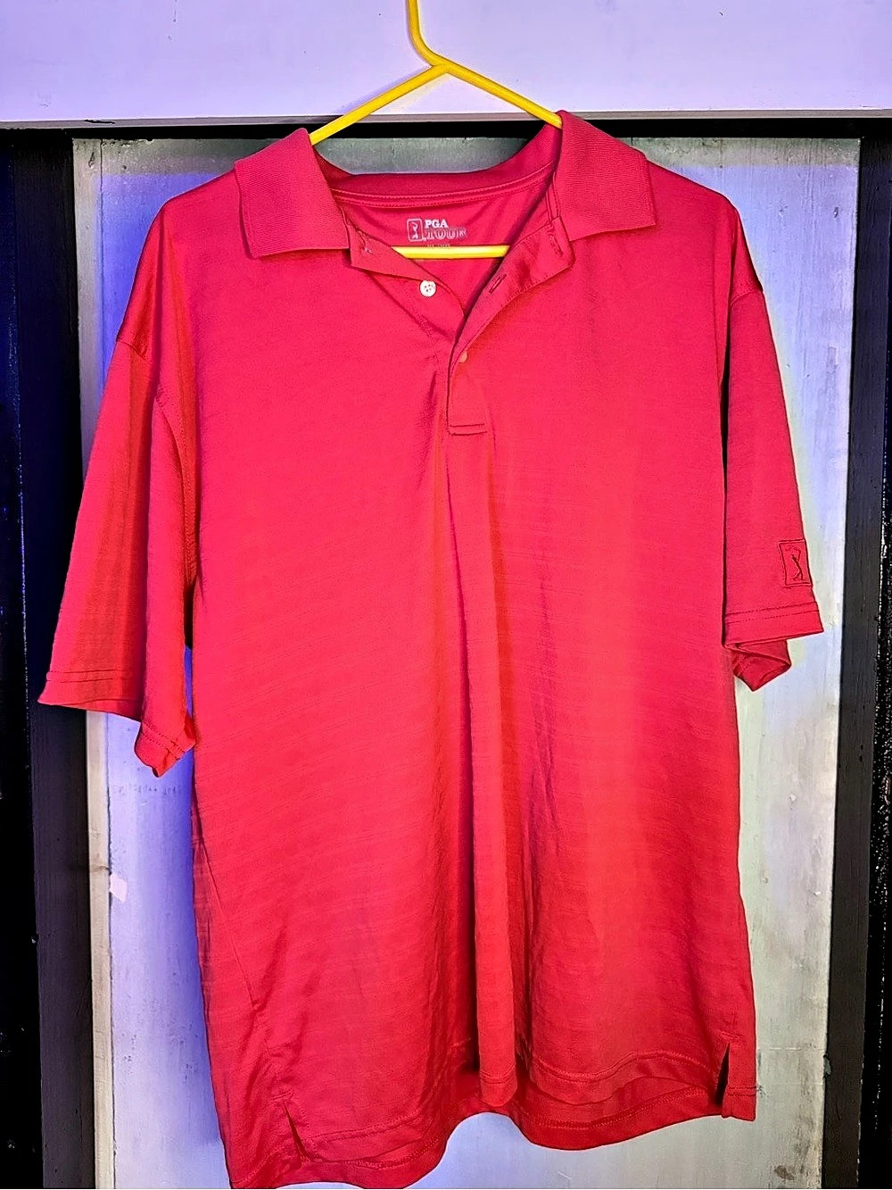 PGA TOUR Men's Polo Shirt in Red Size XL Like New